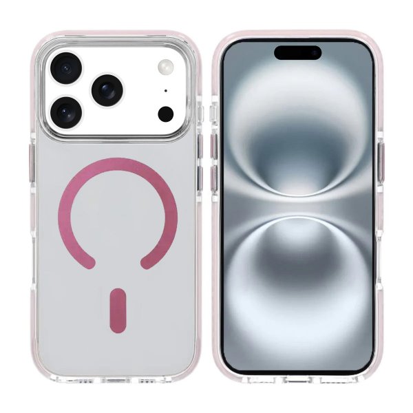 iPhone 17 Pro Max Deksel Støtsikker MagSafe Rosa