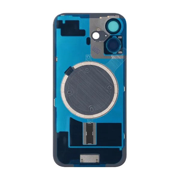 iPhone 16 Baksideglass med magnet og kameralinse - svart