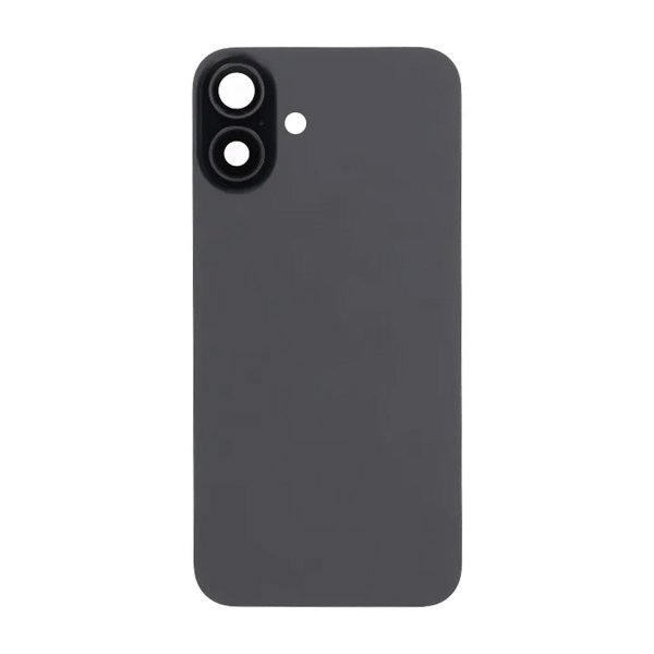 iPhone 16 Plus baksideglass med magnet og kameralinse - svart