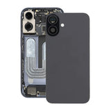 iPhone 16 Baksideglass med magnet og kameralinse - svart