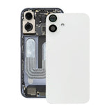 iPhone 16 baksideglass med magnet og kameralinse - hvit