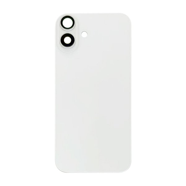 iPhone 16 Plus Baksideglass med Magnet og Kameralinse - Hvit
