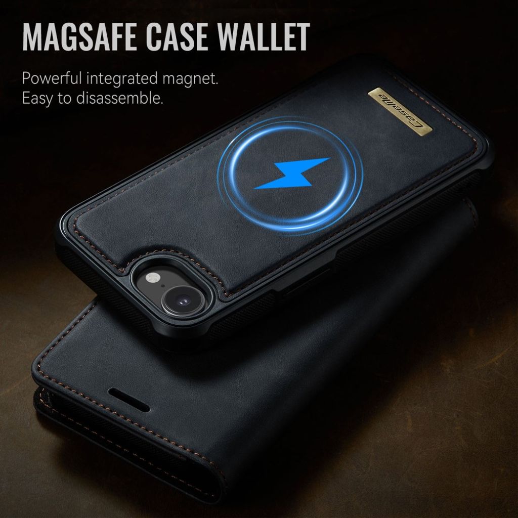 CaseMe iPhone 16e/iPhone 17e Etui C49 Series Svart