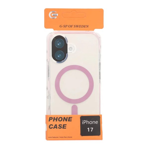 iPhone 17 Deksel Støtsikker MagSafe Rosa