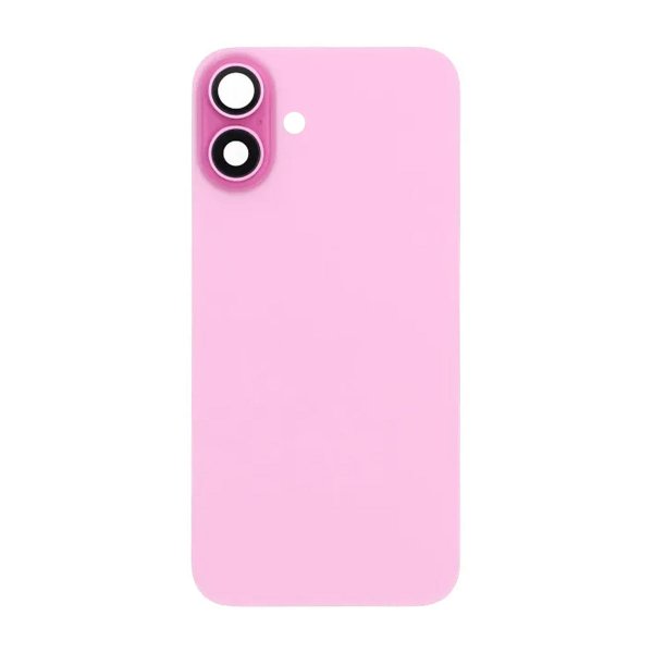 iPhone 16 Bakside Glass med Magnet og Kameralinse - Rosa