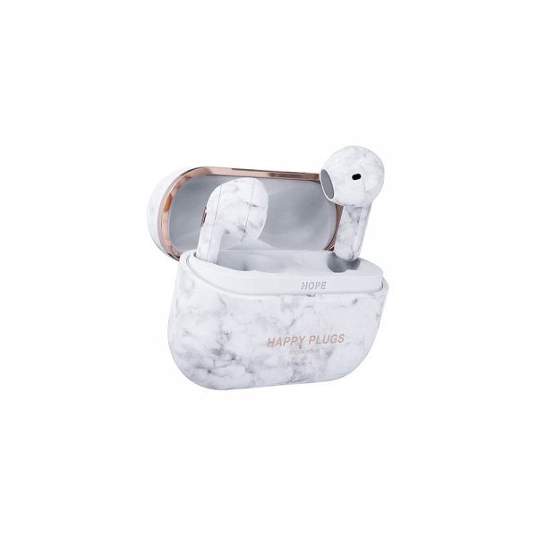 Happy Plugs Hope Vit Marmor