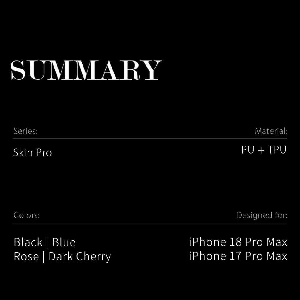 Dux Ducis iPhone 17 Pro Max/iPhone 18 Pro Max Etui Skin Pro Series Rød