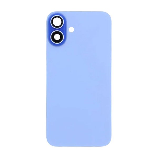 iPhone 16 Plus bakglass med magnet og kameralinse - blå