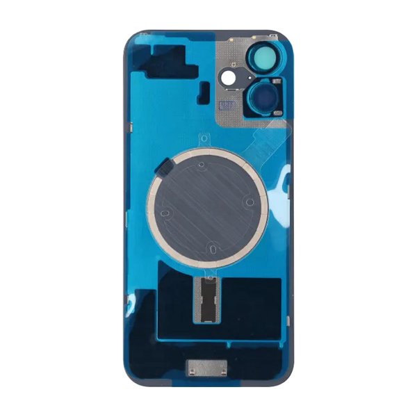 iPhone 16 Plus Baksideglass med Magnet og Kameralinse - Hvit