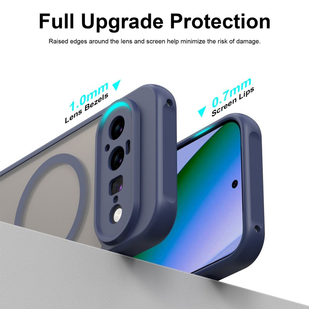 Google Pixel 11 Deksel Frosted MagSafe Blå