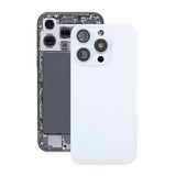 iPhone 16 Pro Max baksideglass med magnet og kameralinse - hvit titan