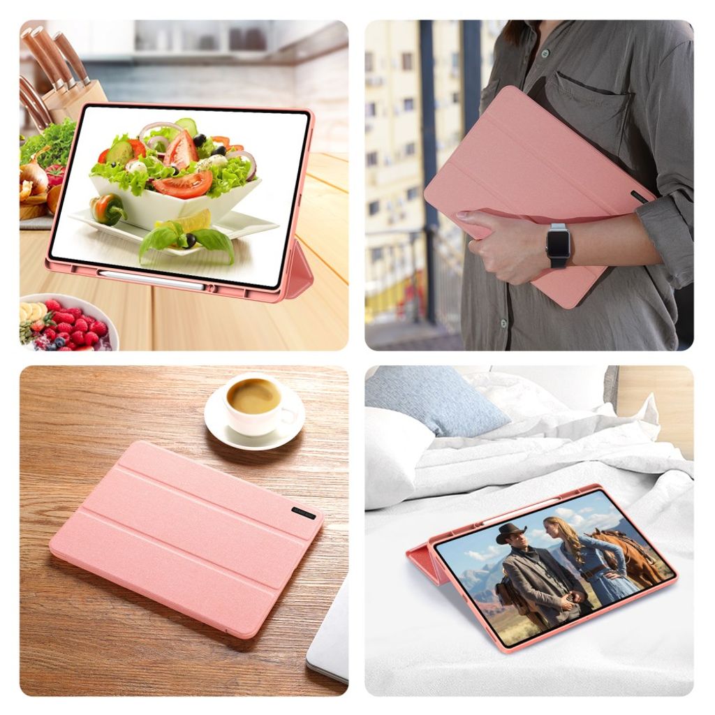 Dux Ducis Samsung Galaxy Tab S11 Ultra/S12 Ultra Etui DOMO Series Rosa