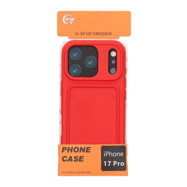 iPhone 17 Pro Deksel Kortholder Rød