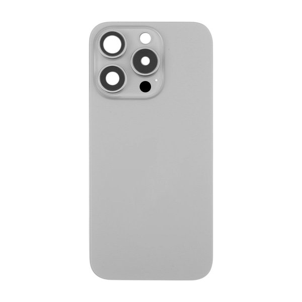 iPhone 16 Pro Max baksideglass med magnet og kameralinse - naturlig titan