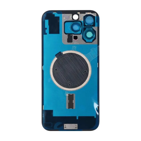 iPhone 16 Pro Max baksideglass med magnet og kameralinse - svart titan