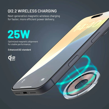 Fixed Mobilholder til bil MagRound3 Qi2.2 25W