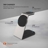 Fixed Trådløs lader för Apple MagPowerstation Alu 25W Qi 2.2