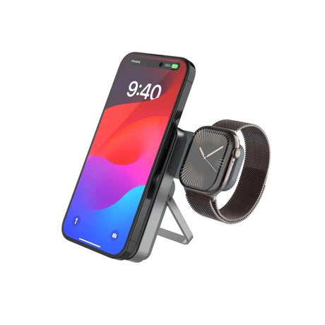 Fixed MagZen 5 Stand Powerbank med Apple Watch-lading 5000 mAh Qi2 20W