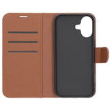 iPhone 17 Etui med Kortlomme stativfunksjon Brun