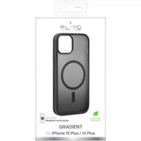 Puro iPhone 15 Plus Deksel Gradient MagSafe Svart