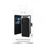 Puro Samsung Galaxy S23 FE Etui Wallet Detachable 2 in 1 Svart