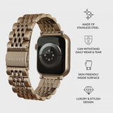 Burga Apple Watch 44/45/46mm/Ultra 49mm Armbånd Metal Gull