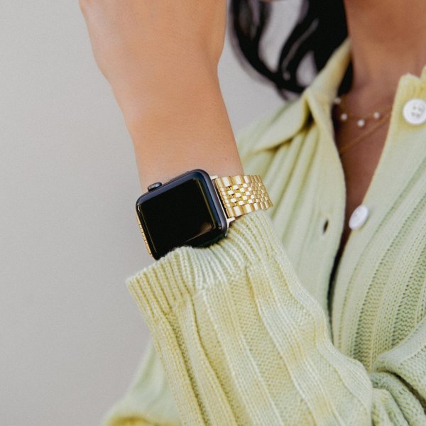 Burga Apple Watch 38/40/41/42mm Armbånd Metal Gull