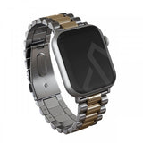 Burga Apple Watch 44/45/46mm/Ultra 49mm Armbånd Metal Sølv Gull