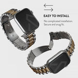 Burga Apple Watch 44/45/46mm/Ultra 49mm Armbånd Metal Sølv Gull