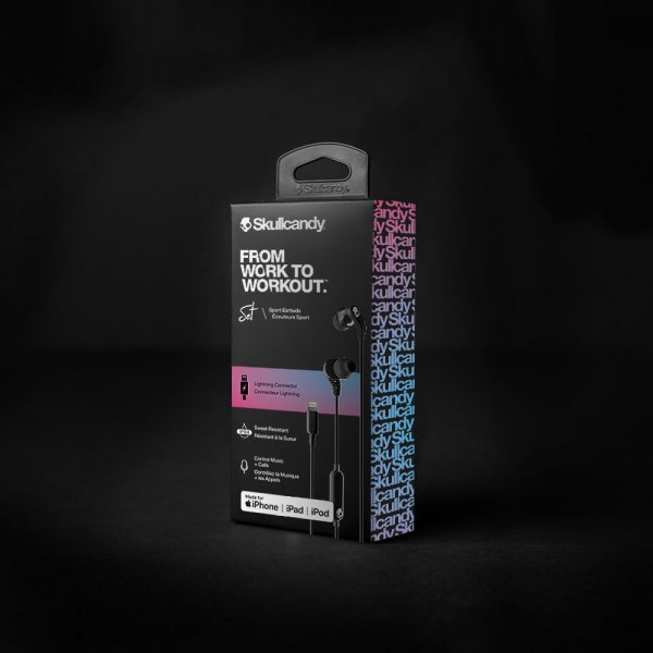 Skullcandy Hodetelefoner Set Lightning In-Ear Svart