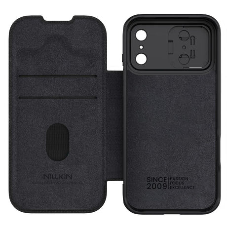 Nillkin iPhone 17 Pro/iPhone 18 Pro Etui Qin Pro Svart