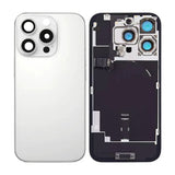iPhone 16 Pro Max Bakside Glass med smådeler - Hvit Titan
