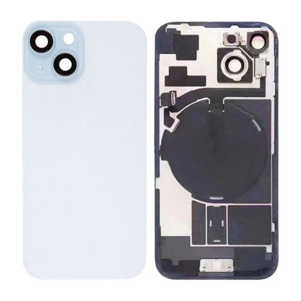 iPhone 15 Bakside Glass Komplett OEM - Blå