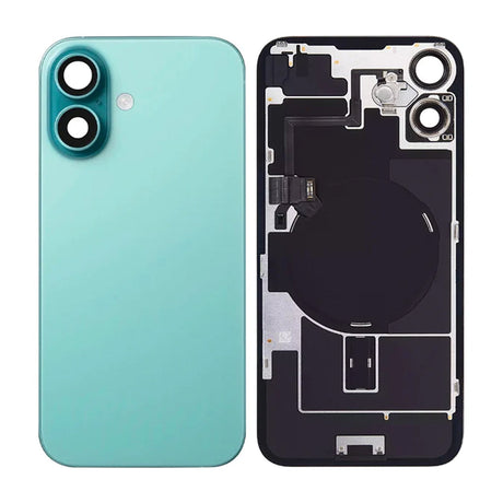 iPhone 16 bakglass med smådeler – Grønn