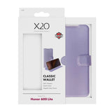 X2O Honor 600 Lite Etui Classic Wallet Lilla