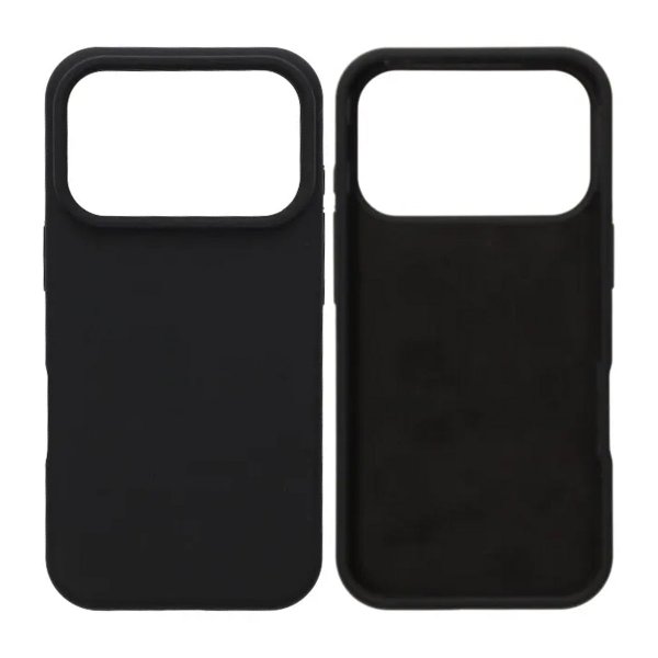 iPhone 17 Pro Deksel Liquid Silicone Svart