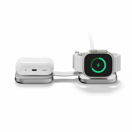 LINQ 2-i-1 Hopfellbar Trådløs lader MagSafe