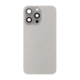 iPhone 15 Pro Max Bakside Glass Komplett OEM - Naturlig Titan