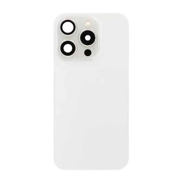 iPhone 15 Pro Bakside Glass Komplett OEM - Hvit