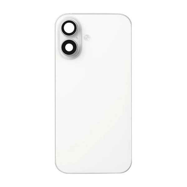iPhone 16 Bakside Glass med smådeler - Hvit