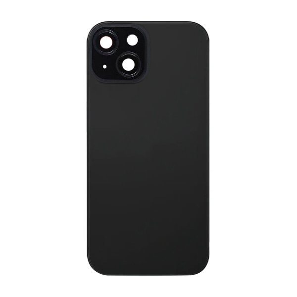 iPhone 15 Plus baksideglass med smådeler - svart
