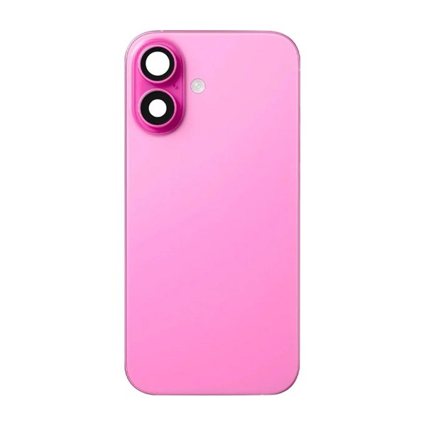 iPhone 16 Baksideglass med smådeler - Rosa