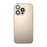iPhone 16 Pro Bakside Glass med smådeler - Sandfarget Titan