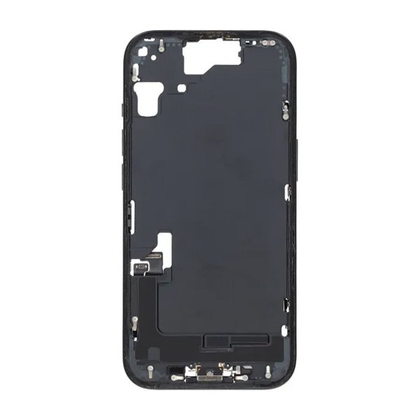 Midtramme med smådeler til iPhone 15 - Hvit OEM