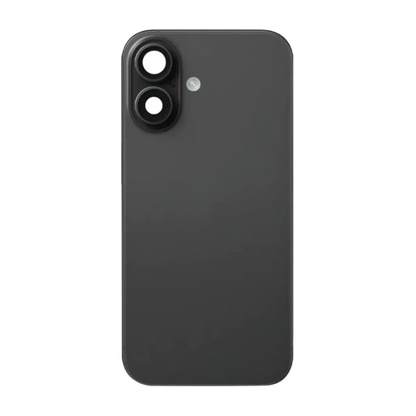 iPhone 16 Plus Bakglass med smådeler - Svart