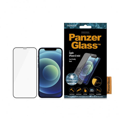PanzerGlass iPhone 12 Mini Skjermbeskytter Edge-to-Edge Case friendly