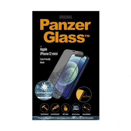 PanzerGlass iPhone 12 Mini Skjermbeskytter Edge-to-Edge Case friendly