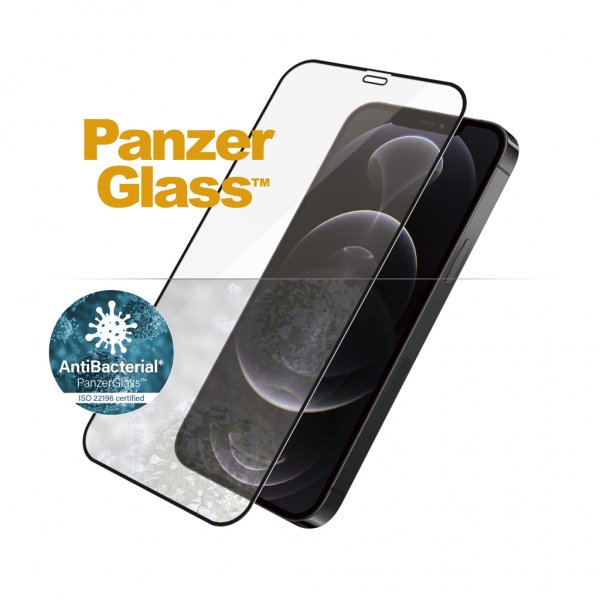 PanzerGlass iPhone 12/iPhone 12 Pro Skjermbeskytter Edge-to-Edge Case friendly