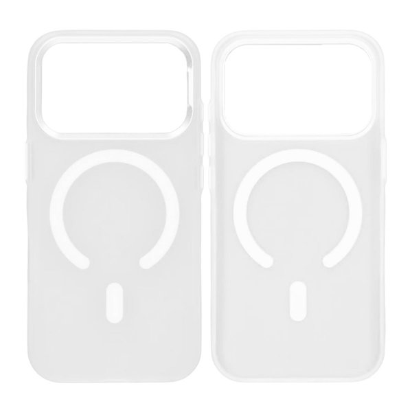 iPhone 17 Pro Max Deksel Kamerastøtfanger MagSafe Hvit