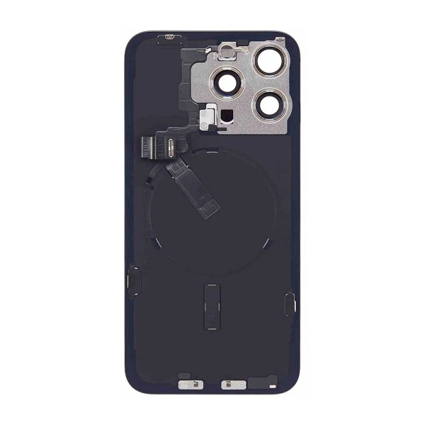 iPhone 15 Pro Max Bakside glass Komplett OEM - Svart